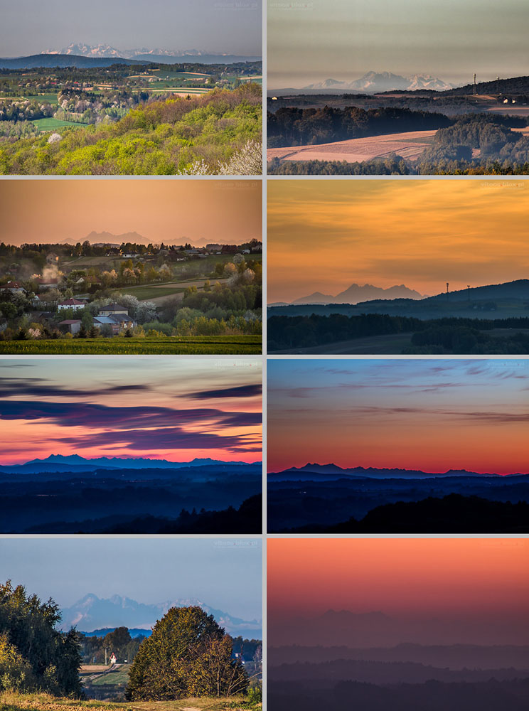 Fot. Witold Ochał, dalekie obserwacje Tatr