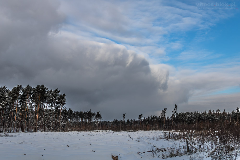 Fot. Witold Ochał, granica zachmurzenia warstwowego stratus
