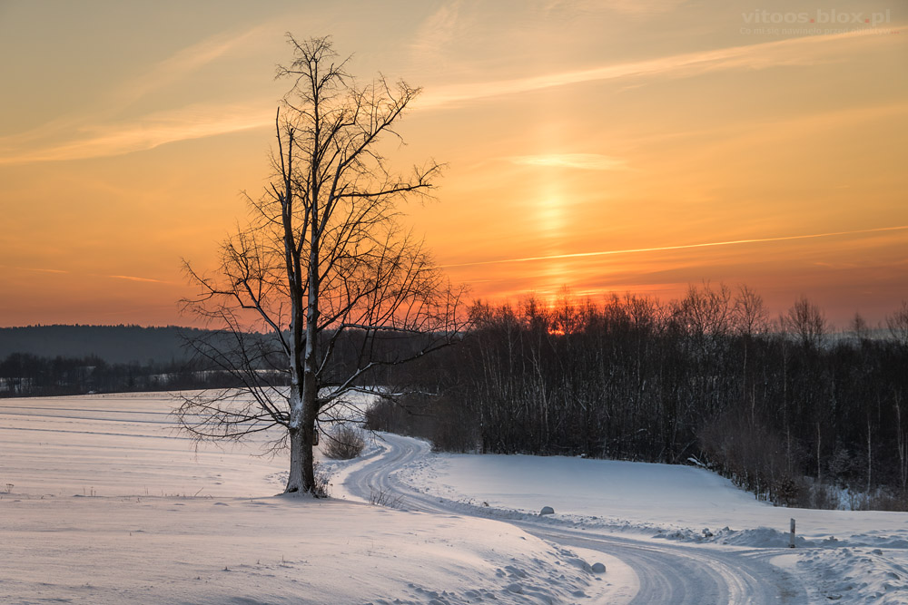 Fot. Witold Ochał, słup słoneczny, 19.01.2019
