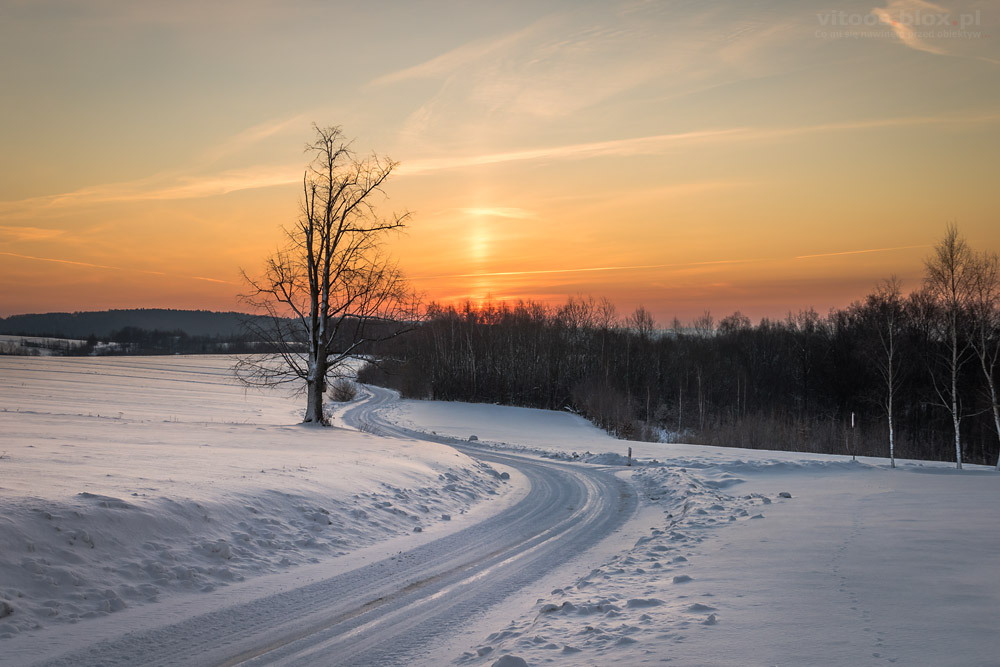 Fot. Witold Ochał, słup słoneczny, 19.01.2019