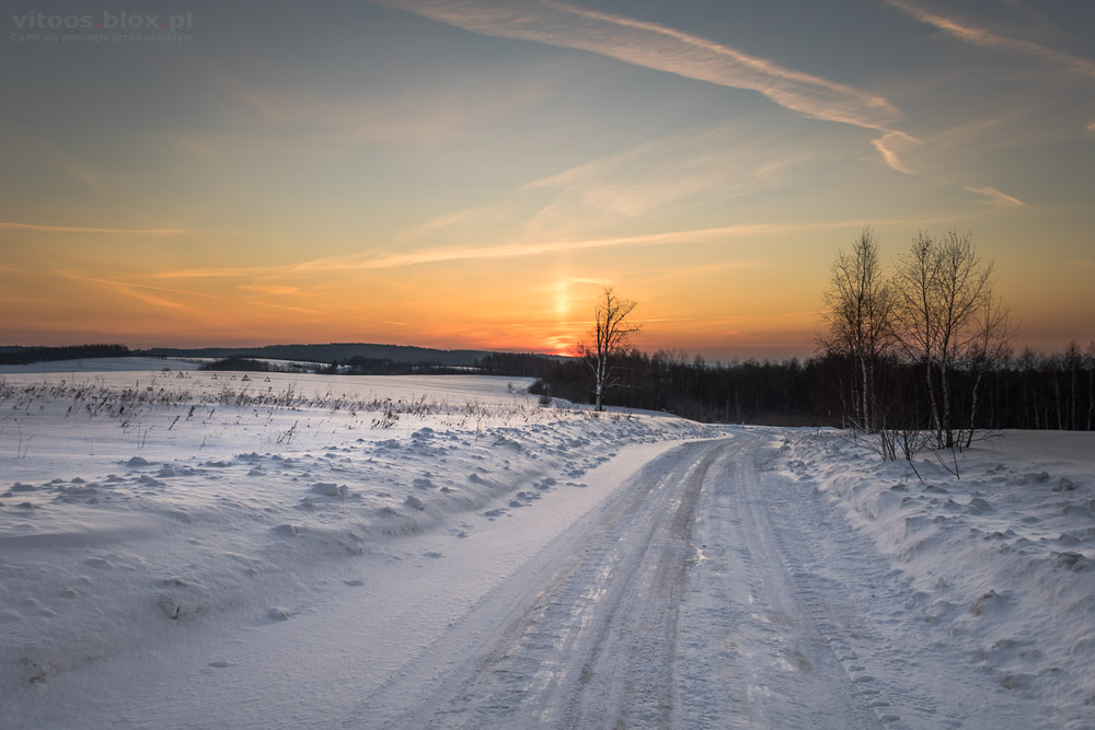 Fot. Witold Ochał, słup słoneczny, 19.01.2019