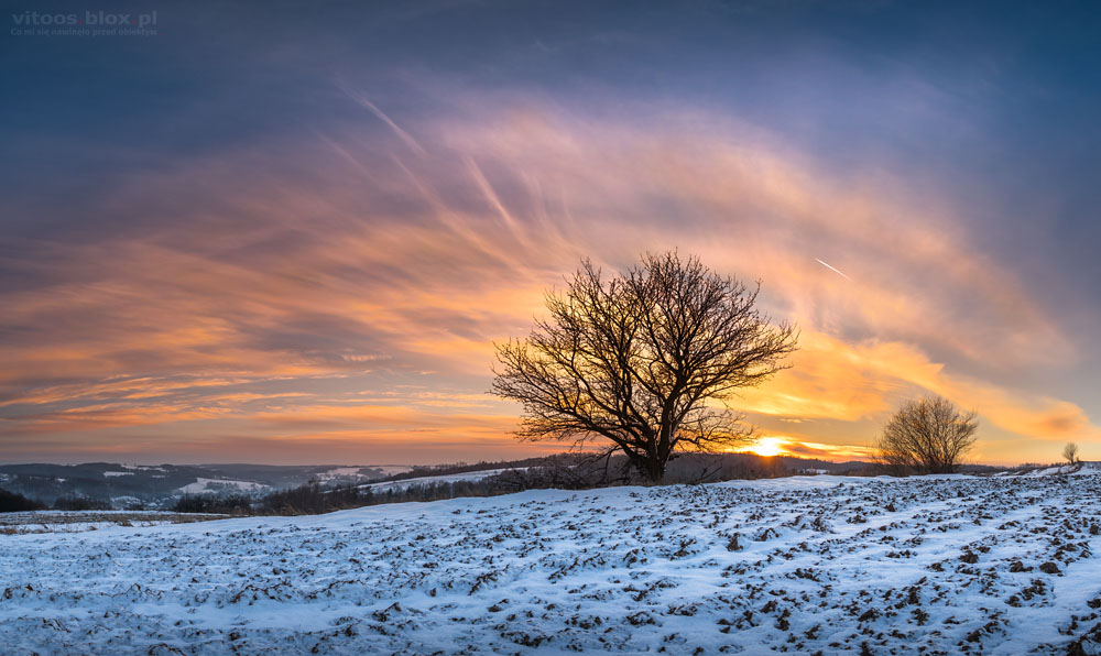 Fot. Witold Ochał, zachód słońca, Zagorzyce