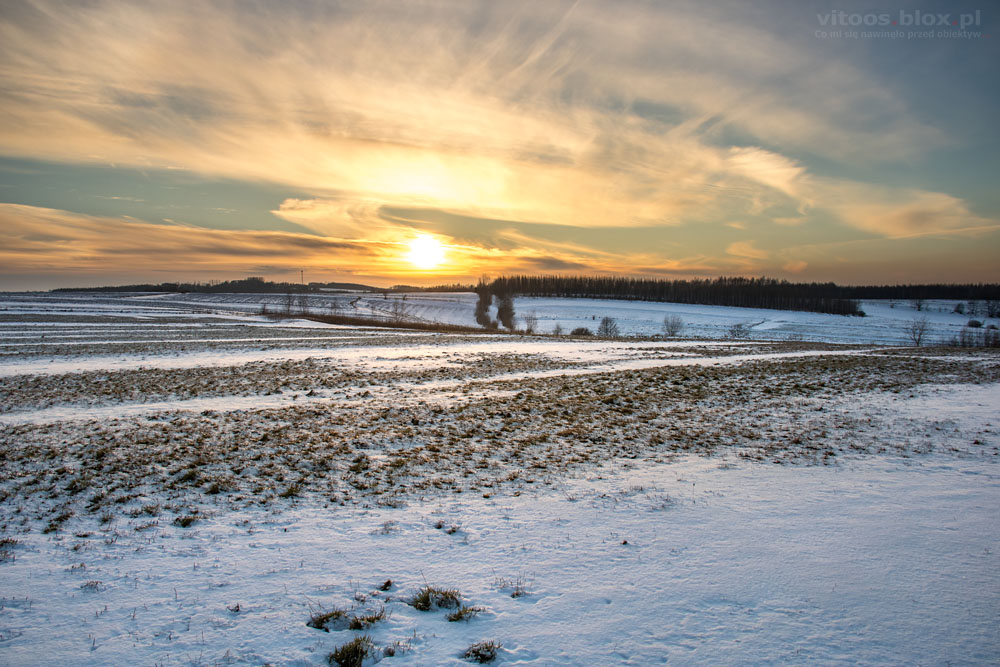 Fot. Witold Ochał, zimowy pejzaż Zagorzyce