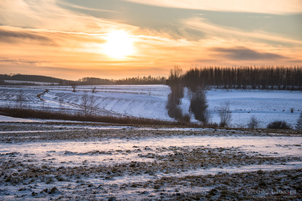 Fot. Witold Ochał, zimowy pejzaż Zagorzyce