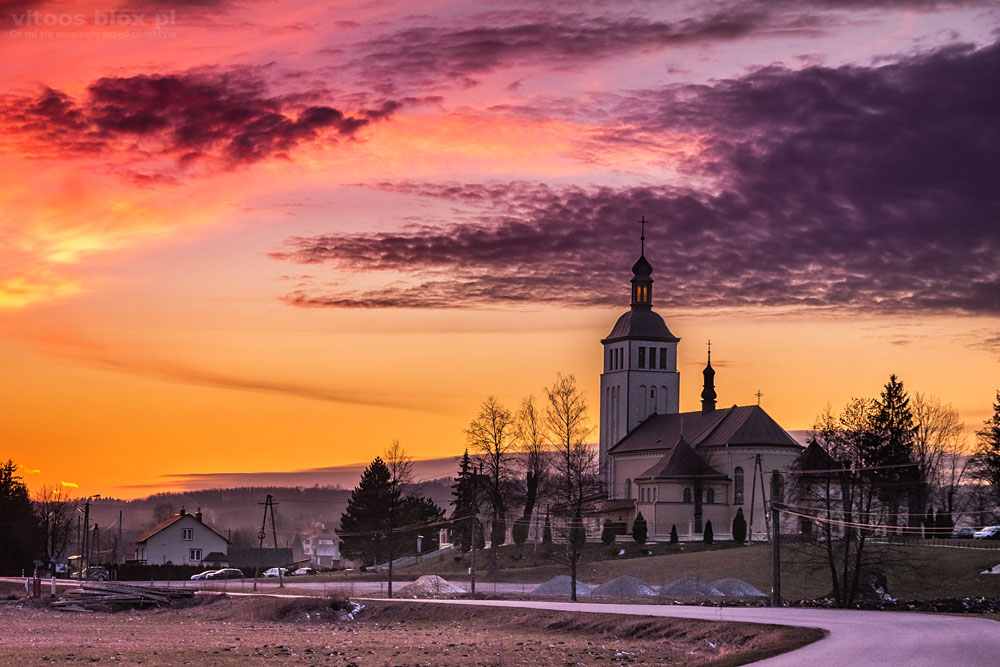 Fot. Witold Ochał, zachód słońca w Nockowej