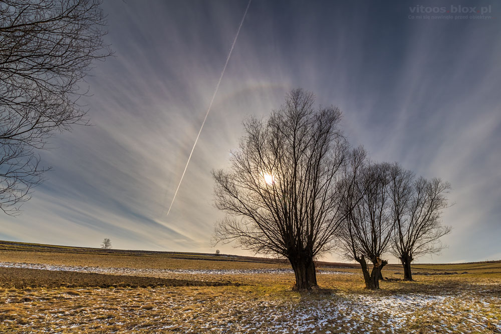 Fot. Witold Ochał, halo słoneczne 22°, Zagorzyce