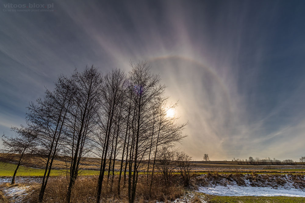 Fot. Witold Ochał, halo słoneczne 22°, Zagorzyce