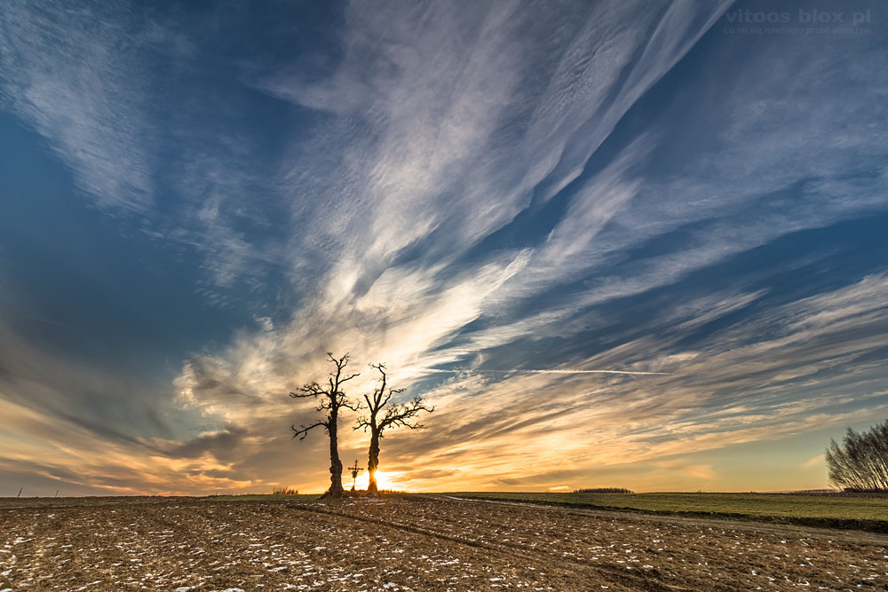 Fot. Witold Ochał, wstęgi na niebie