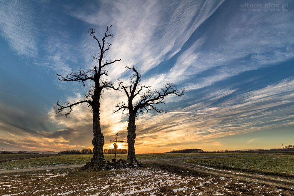 Fot. Witold Ochał, wstęgi na niebie