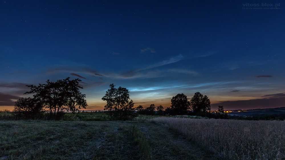 Fot. Witold Ochał, obłoki srebrzyte, Szkodna