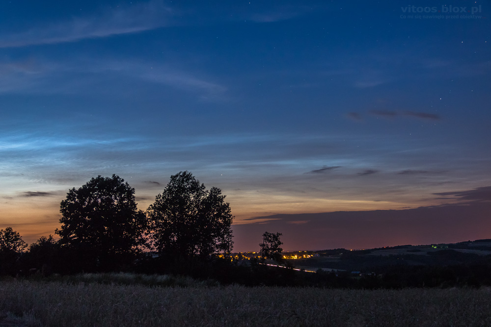 Fot. Witold Ochał, obłoki srebrzyte, Szkodna