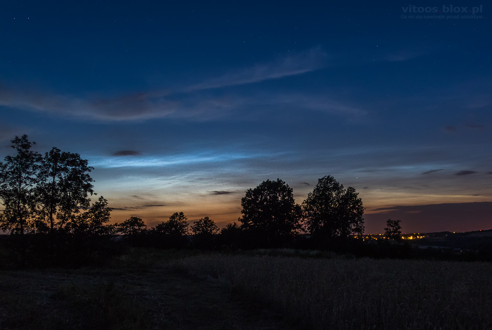 Fot. Witold Ochał, obłoki srebrzyte, Szkodna