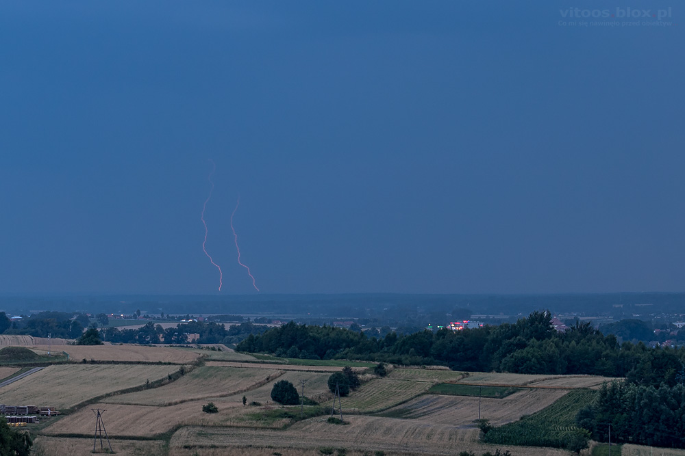 Fot. Witold Ochał, burza, błyskawice, wyładowania