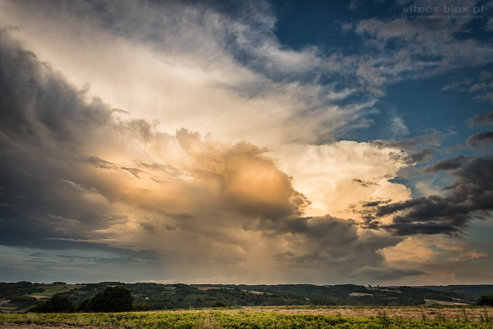 Fot. Witold Ochał, burza nad Krosnem