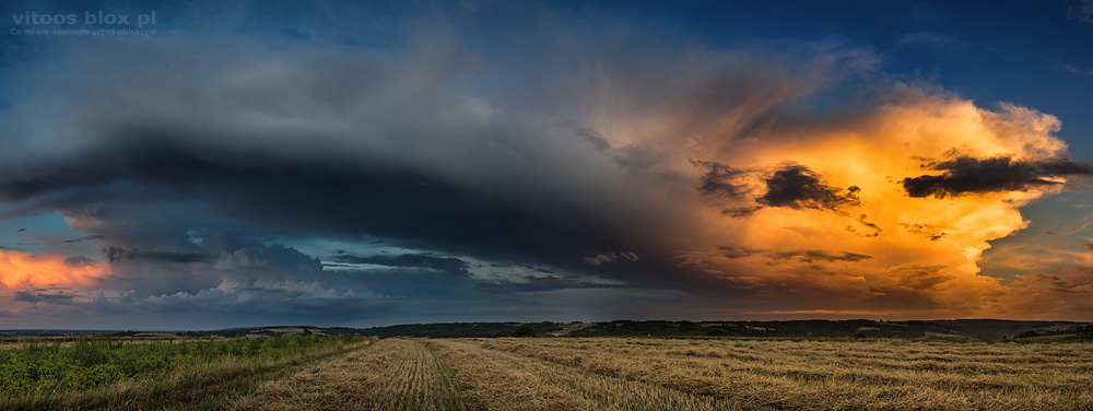 Fot. Witold Ochał, burza nad Krosnem