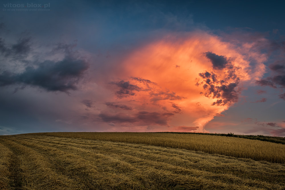 Fot. Witold Ochał, burza nad Krosnem