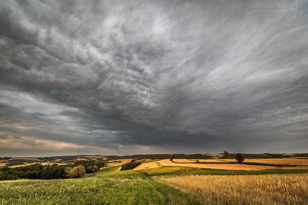 Fot. Witold Ochał, Zagorzyce, kolorowe niebo