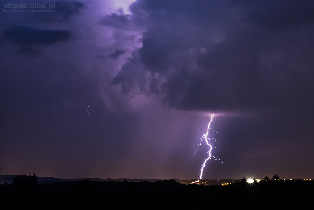 Fot. Witold Ochał, burza nad Dębicą