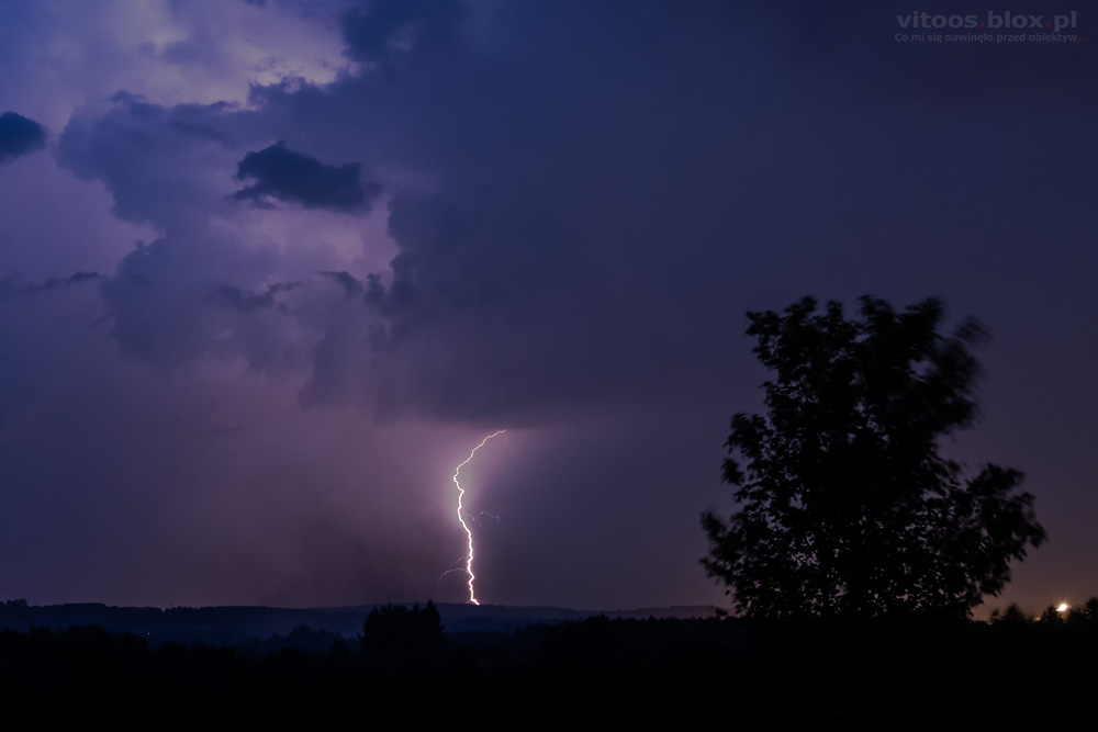 Fot. Witold Ochał, burza nad Dębicą