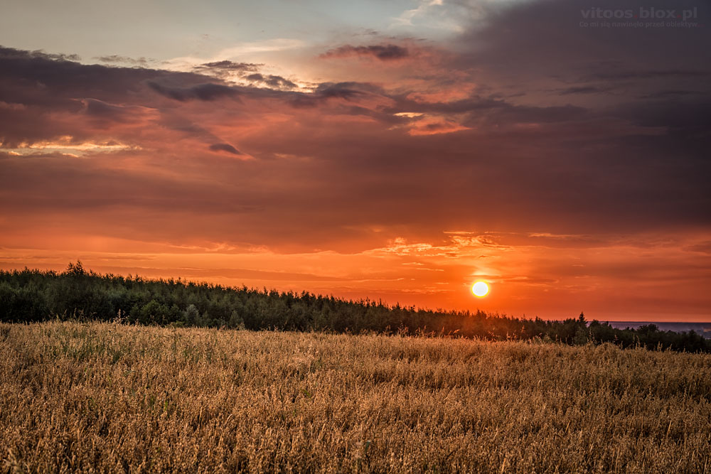 Fot. Witold Ochał, Zagorzyce, chmury burzowe