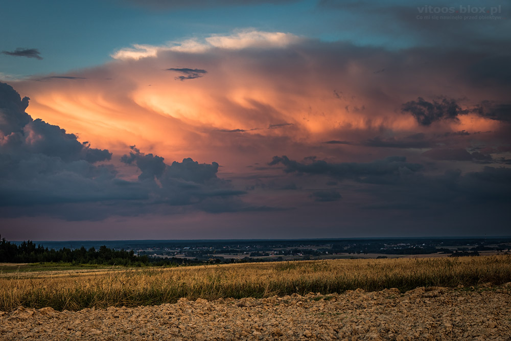 Fot. Witold Ochał, Zagorzyce, chmury burzowe