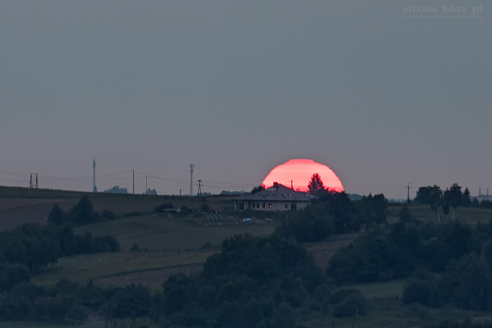 Fot. Witold Ochał, zachód słońca
