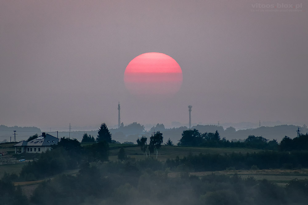 Fot. Witold Ochał, zachód słońca