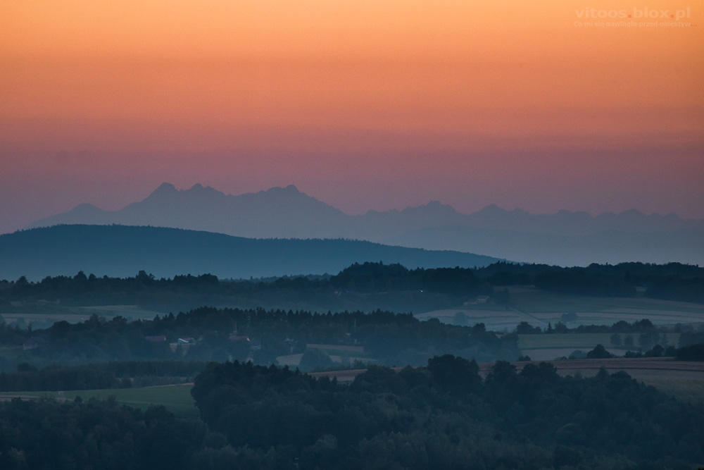 Fot. Witold Ochał, dalekie obserwacje, 12.09.2019, Tatry ze Szkodnej