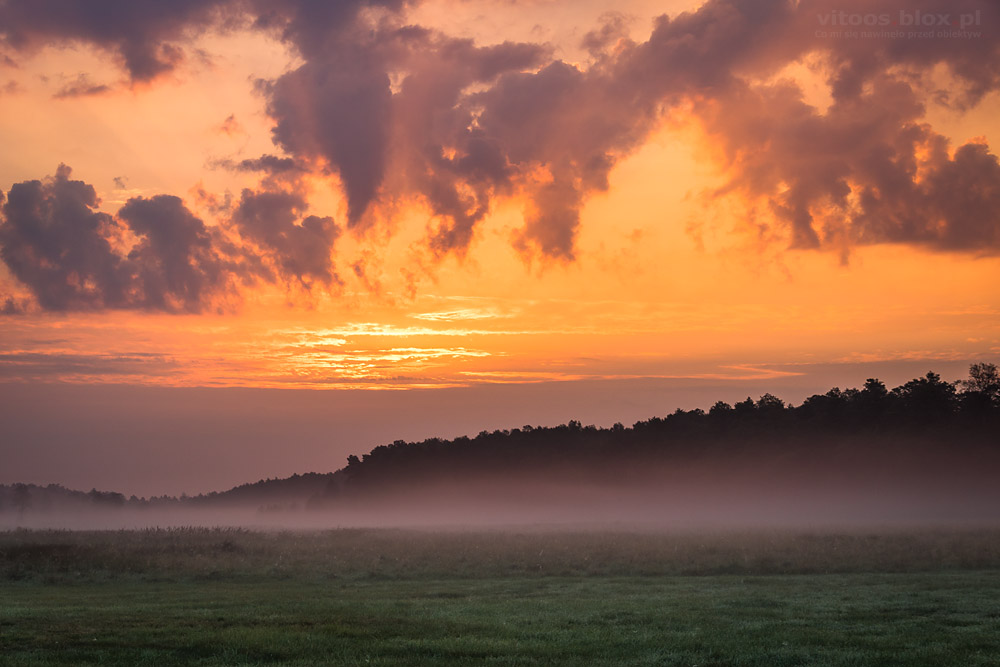 Fot. Witold Ochał, wschód słońca, Czarna Sędziszowska