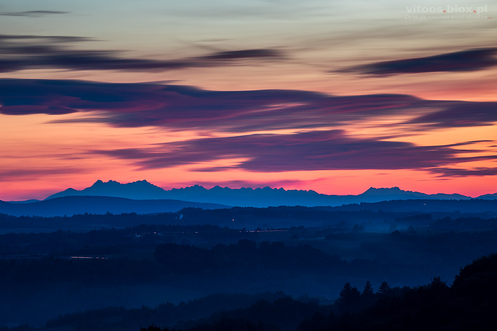 Fot. Witold Ochał, dalekie obserwacje, 26.09.2018, Tatry ze Szkodnej