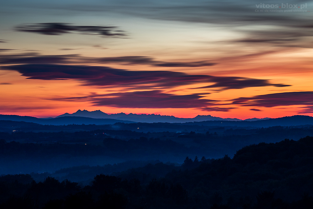 Fot. Witold Ochał, dalekie obserwacje, 26.09.2018, Tatry ze Szkodnej