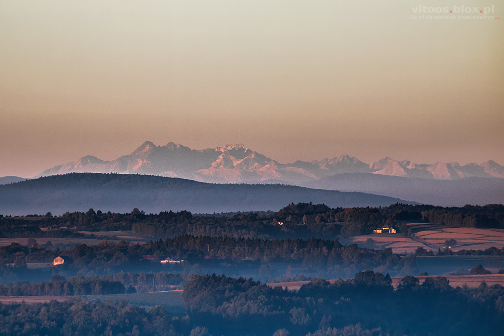 Fot. Witold Ochał, dalekie obserwacje, 30.09.2018, Tatry ze Szkodnej