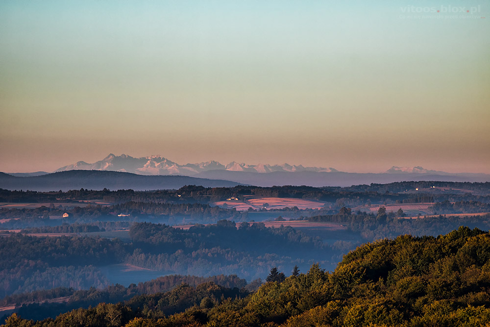 Fot. Witold Ochał, dalekie obserwacje, 30.09.2018, Tatry ze Szkodnej