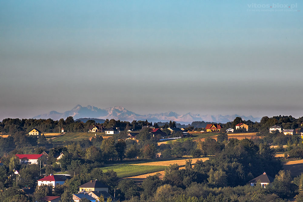 Fot. Witold Ochał, dalekie obserwacje, 30.09.2018, Tatry z  Zagorzyc