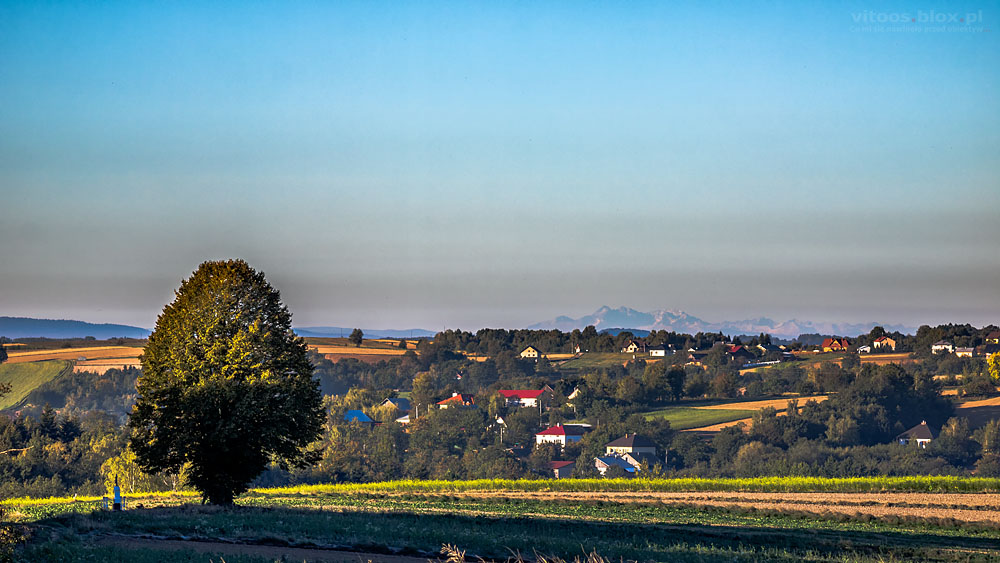 Fot. Witold Ochał, dalekie obserwacje, 30.09.2018, Tatry z  Zagorzyc
