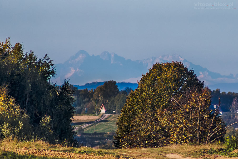 Fot. Witold Ochał, dalekie obserwacje, 30.09.2018, Tatry z  Zagorzyc