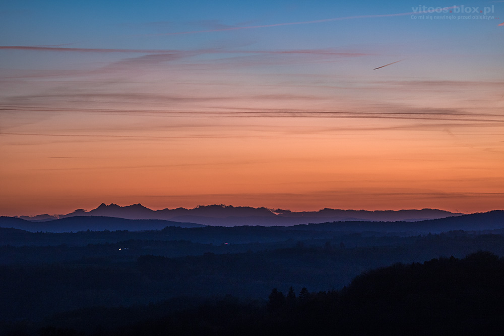 Fot. Witold Ochał, Tatry ze Szkodnaj, 31.10.2018