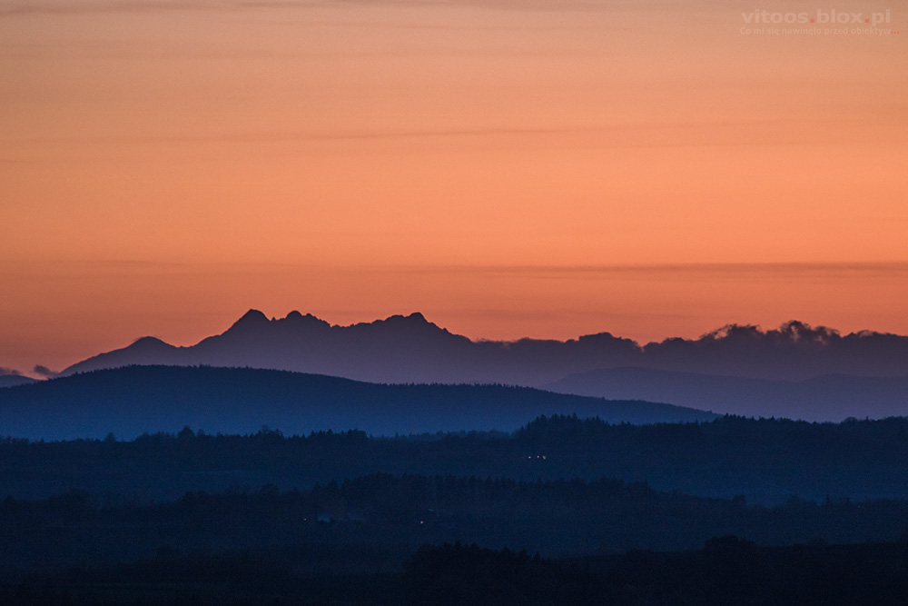 Fot. Witold Ochał, Tatry ze Szkodnaj, 31.10.2018