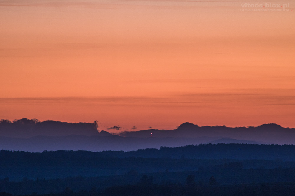 Fot. Witold Ochał, Tatry ze Szkodnaj, 31.10.2018